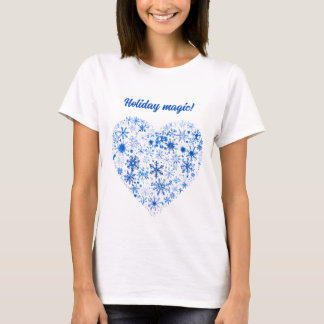 T-shirt Noël bleu et blanc