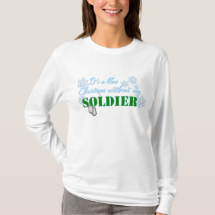 T-shirt Noël bleu sans soldat