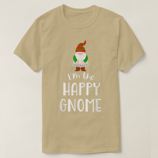 T-shirt Noël Bonne fête Gnome (Design devant)