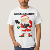 T-shirt Noël Boxeur de Boxe Drôle (Devant)