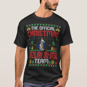 T-shirt Noël Brésil Jiu Jitsu Équipe Martial Arts Lo