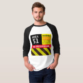 T-shirt Noël Cadeau Espace nouveauté Mode AREA 51 (Devant entier)