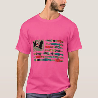T-shirt Noël Canard d'appel Drapeau Noël Mallard Canard de