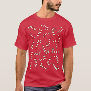 T-shirt Noël Candy Cane Enfants Sucres de canne Pyjamas Fa