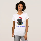 T-shirt Noël caniche (Devant entier)