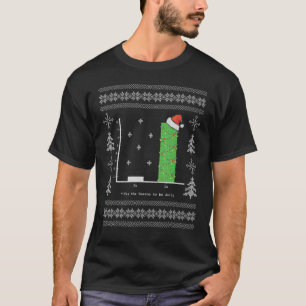T-shirt Noël Carol Math Bar Graphe Laid Noël 1