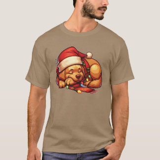 T-shirt Noël Casquette Noël Fairy Lights Labrador frire