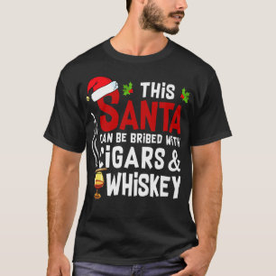 T-shirt Noël Ce Père Noël peut être Briqué avec des cigare