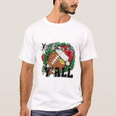 T-shirt Noël 'C'est Jeu Jour Y'All' Football Elf nommé (Devant)