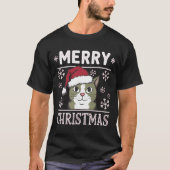 T-shirt Noël Chat Joyeux Noël (Devant)