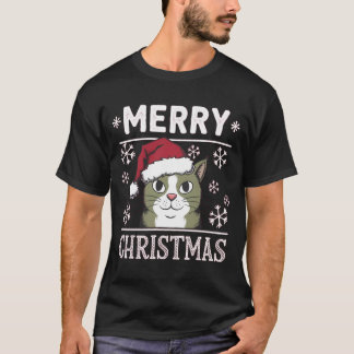 T-shirt Noël Chat Joyeux Noël