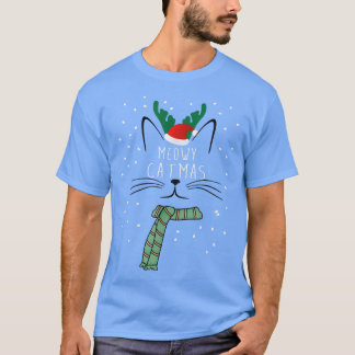T-shirt Noël Chat Meowy Catmas