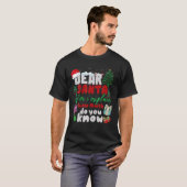 T-shirt Noël Cher Père Noël Avant D'Expliquer Combien Fair (Devant entier)