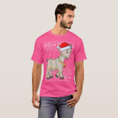 T-shirt Noël Chèvre de Noël Chèvre laide Éclairage Chèvre (Devant entier)