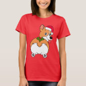 T-shirt Noël Chien Corgi (Devant)