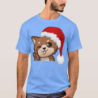 T-shirt Noël Chien mignon animal chiot Noël Joyeux Fêtes