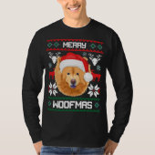 T-shirt Noël Chow Chow Joyeux Woofmas (Devant)