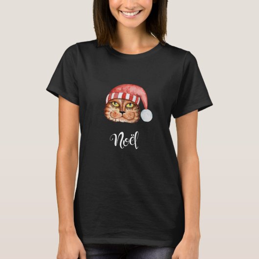T-shirt Noel Christmas Chat (Devant)