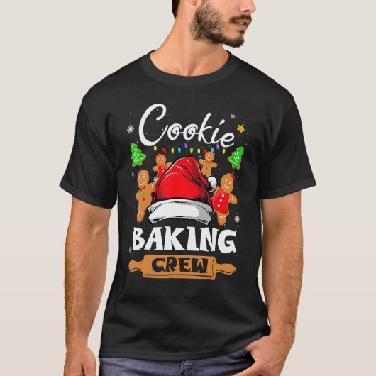 T-shirt Noël Cookie Baking Creux Pyjamas Famille Noël 4 (Devant)