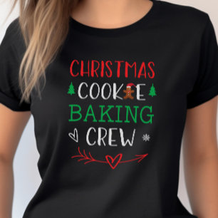 T-shirt Noël Cookie Baking Crew Famille Maman Vacances