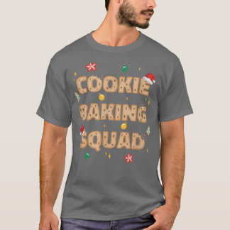 T-shirt Noël Cookie Baking Squad Cuisine Amis Noël