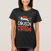 T-shirt Noël Cousin Crew Santa Hat Hommes Femmes Enfants (Devant)