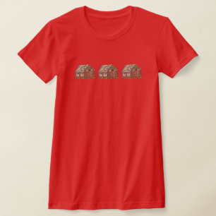 T-shirt Noël Couvert de bonbons Gingerpain Maison de vacan