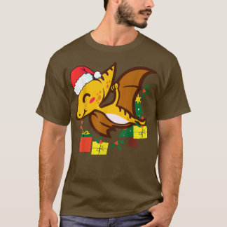 T-shirt Noël Cute Pterosaur Dinosaur Noël