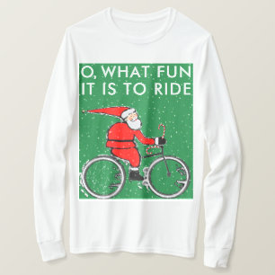 T-shirt Noël cycliste