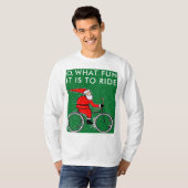 T-shirt Noël cycliste (Devant entier)