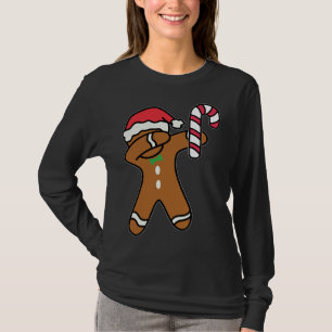 T-shirt Noël Dabbing Pain d'épice Homme Danse Sucre de can