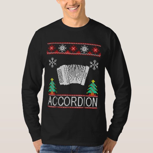 T-shirt Noël d'accordion (Devant)