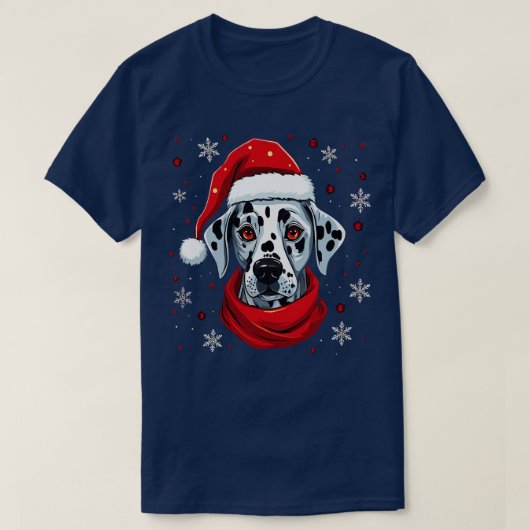 T-shirt Noël dalmate (Design devant)