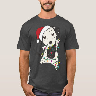 T-shirt Noël dalmate Animaux Fée Lumières