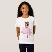 T-Shirt Noël Dark Haired Ballerina Clara (Devant entier)