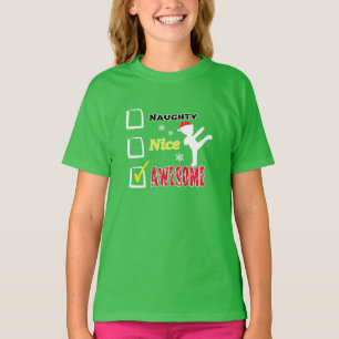 T-shirt Noël d'arts martiaux d'enfants