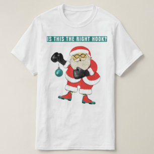 T-shirt Noël de boxe amusant