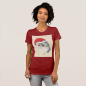 T-shirt Noël de chat (Devant entier)