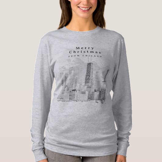 T-shirt Noël de Chicago (Devant)