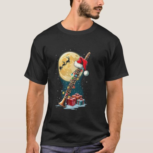 T-shirt Noël de clarinette (Devant)