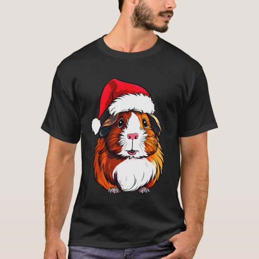 T-shirt Noël de cochons d'Inde (Devant)