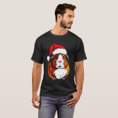 T-shirt Noël de cochons d'Inde (Devant entier)