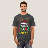 T-shirt Noël de famille 2022 Joyeux cadeau de Noël (Devant entier)