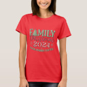 T-shirt Noël de famille 2024 Faire des souvenirs (Devant)