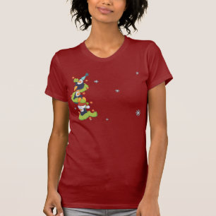 T-shirt Noël de famille de pingouin