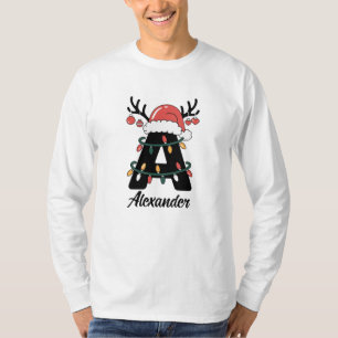 T-shirt Noël de famille monographique  Vacances personnali
