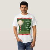 T-shirt Noël de golf (Devant entier)