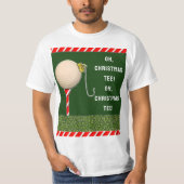 T-shirt Noël de golf (Devant)