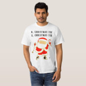 T-shirt Noël de golf amusant (Devant entier)