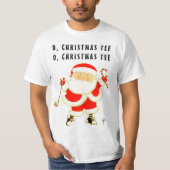 T-shirt Noël de golf amusant (Devant)